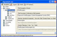 Signumsoft HtmlNavigator (CMS) screenshot